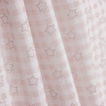 Children’s Cotton Percale – Pink Vichy with Stars - Ribes y Casals
