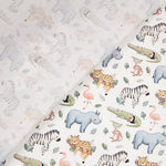 Multicoloured Wild Safari Printed Percale - Ribes y Casals