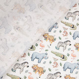 Multicoloured Wild Safari Printed Percale - Ribes y Casals