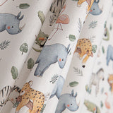 Multicoloured Wild Safari Printed Percale - Ribes y Casals