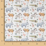 Multicoloured Wild Safari Printed Percale - Ribes y Casals