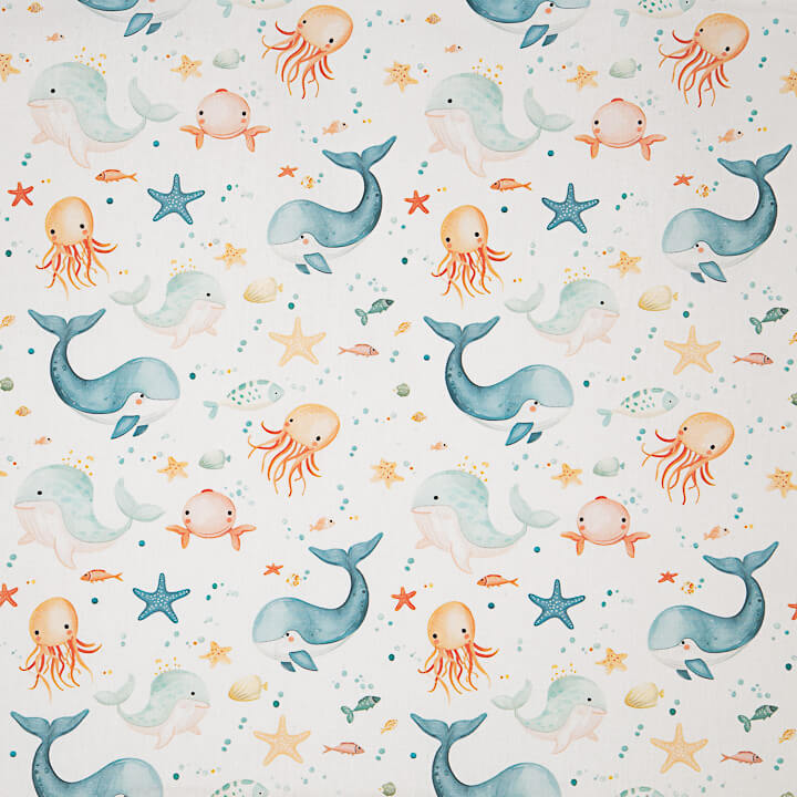 Printed Percale: Adventures in the Blue Sea - Ribes y Casals