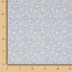 Blue Meadow Sweet Printed Percale - Ribes y Casals