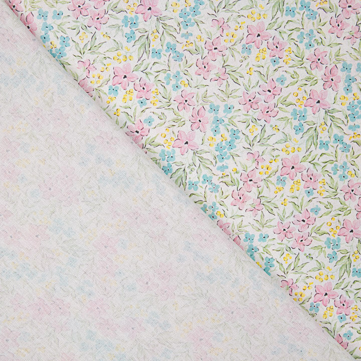 Pastel Watercolour Print Garden Printed Percale - Ribes y Casals