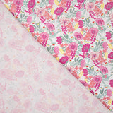 Pink ‘Garden of Roses’ Printed Percale - Ribes y Casals