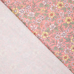 Coral ‘Wild Garden’ Printed Percale - Ribes y Casals
