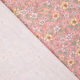 Coral ‘Wild Garden’ Printed Percale - Ribes y Casals