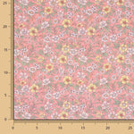 Coral ‘Wild Garden’ Printed Percale - Ribes y Casals