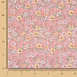 Coral ‘Wild Garden’ Printed Percale - Ribes y Casals