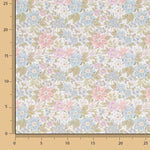 Romantic Pastel Garden Printed Percale - Ribes y Casals