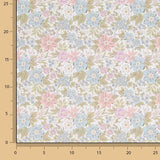 Romantic Pastel Garden Printed Percale - Ribes y Casals