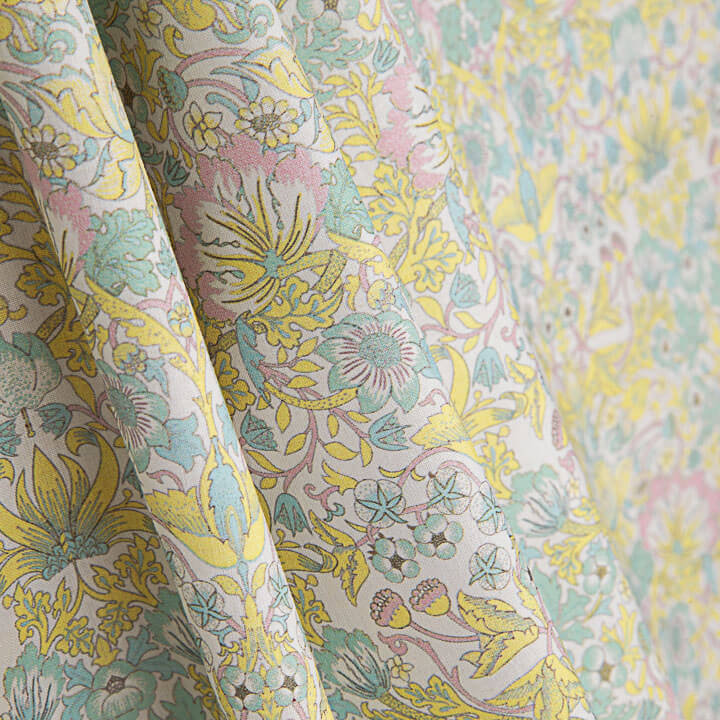 Pastel Yellow ‘Garden of Versailles’ Printed Percale - Ribes y Casals
