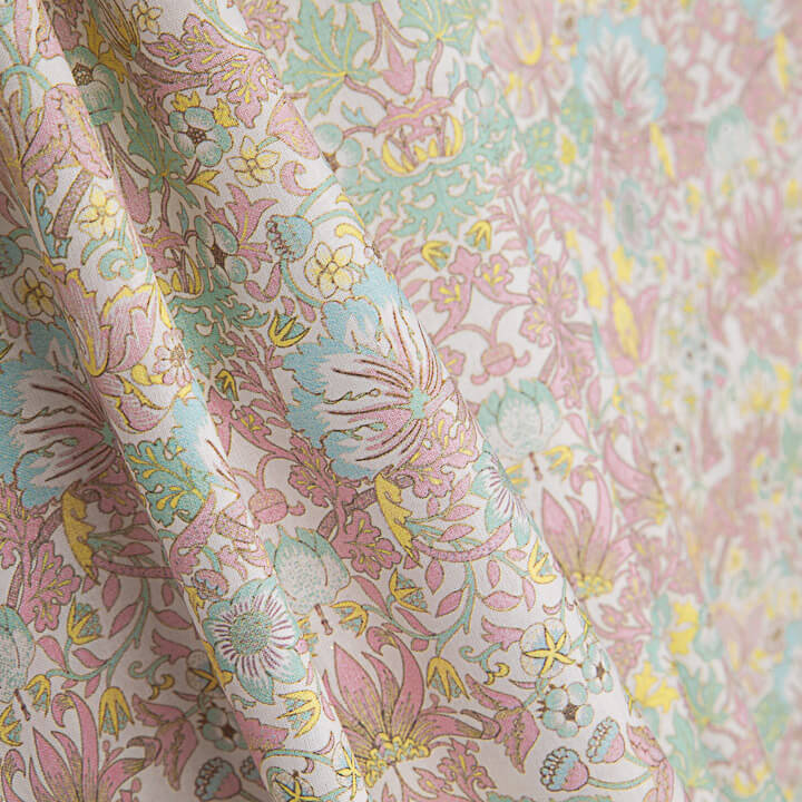 Pastel Pink ‘Garden of Versailles’ Printed Percale - Ribes y Casals