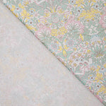 Versailles Garden Printed Percale in Pastel Aquamarine Green - Ribes y Casals