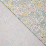 Versailles Garden Printed Percale in Pastel Aquamarine Green - Ribes y Casals