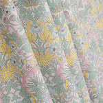 Versailles Garden Printed Percale in Pastel Aquamarine Green - Ribes y Casals