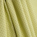 Lime-coloured Printed Percale Mini Polka Dots - Ribes y Casals