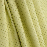 Lime-coloured Printed Percale Mini Polka Dots - Ribes y Casals