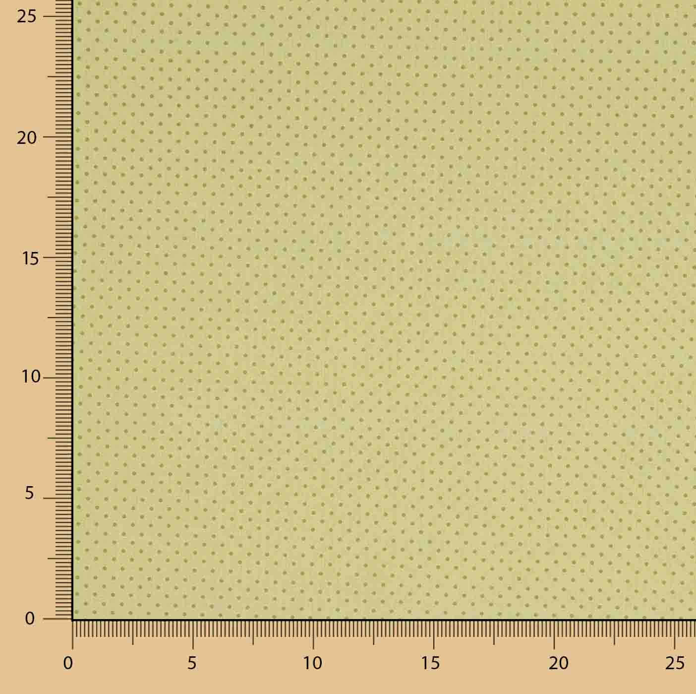 Lime-coloured Printed Percale Mini Polka Dots - Ribes y Casals
