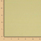 Lime-coloured Printed Percale Mini Polka Dots - Ribes y Casals