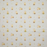 Beige ‘Sweet Little Bees’ Printed Percale - Ribes y Casals