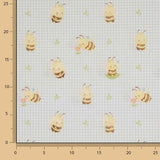Beige ‘Sweet Little Bees’ Printed Percale - Ribes y Casals
