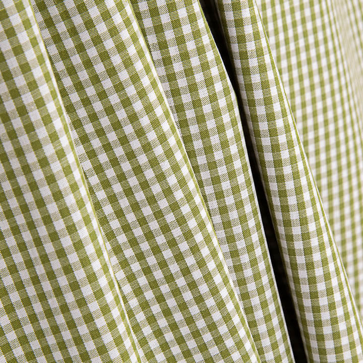 Olive Mini Gingham Percale - Ribes y Casals