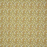 Mustard Floral Printed Percale - Ribes y Casals