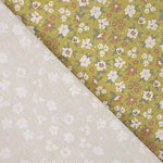 Mustard Floral Printed Percale - Ribes y Casals