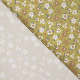 Mustard Floral Printed Percale - Ribes y Casals