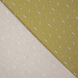 Honey-coloured Mini Floral Printed Percale - Ribes y Casals