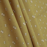 Honey-coloured Mini Floral Printed Percale - Ribes y Casals