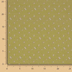 Honey-coloured Mini Floral Printed Percale - Ribes y Casals