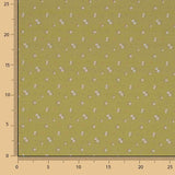 Honey-coloured Mini Floral Printed Percale - Ribes y Casals