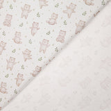 Beige ‘Little Forest Bears’ Printed Percale - Ribes y Casals