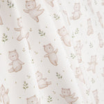 Beige ‘Little Forest Bears’ Printed Percale - Ribes y Casals