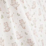Beige ‘Little Forest Bears’ Printed Percale - Ribes y Casals
