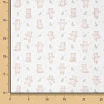 Beige ‘Little Forest Bears’ Printed Percale - Ribes y Casals