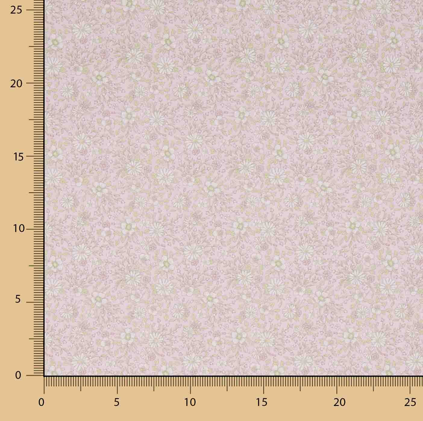 Spring Daisies Printed Percale in Mauve - Ribes y Casals