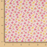 Fuchsia Spring Printed Percale - Ribes y Casals