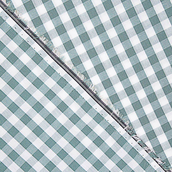 Green Gingham Percale - Ribes y Casals