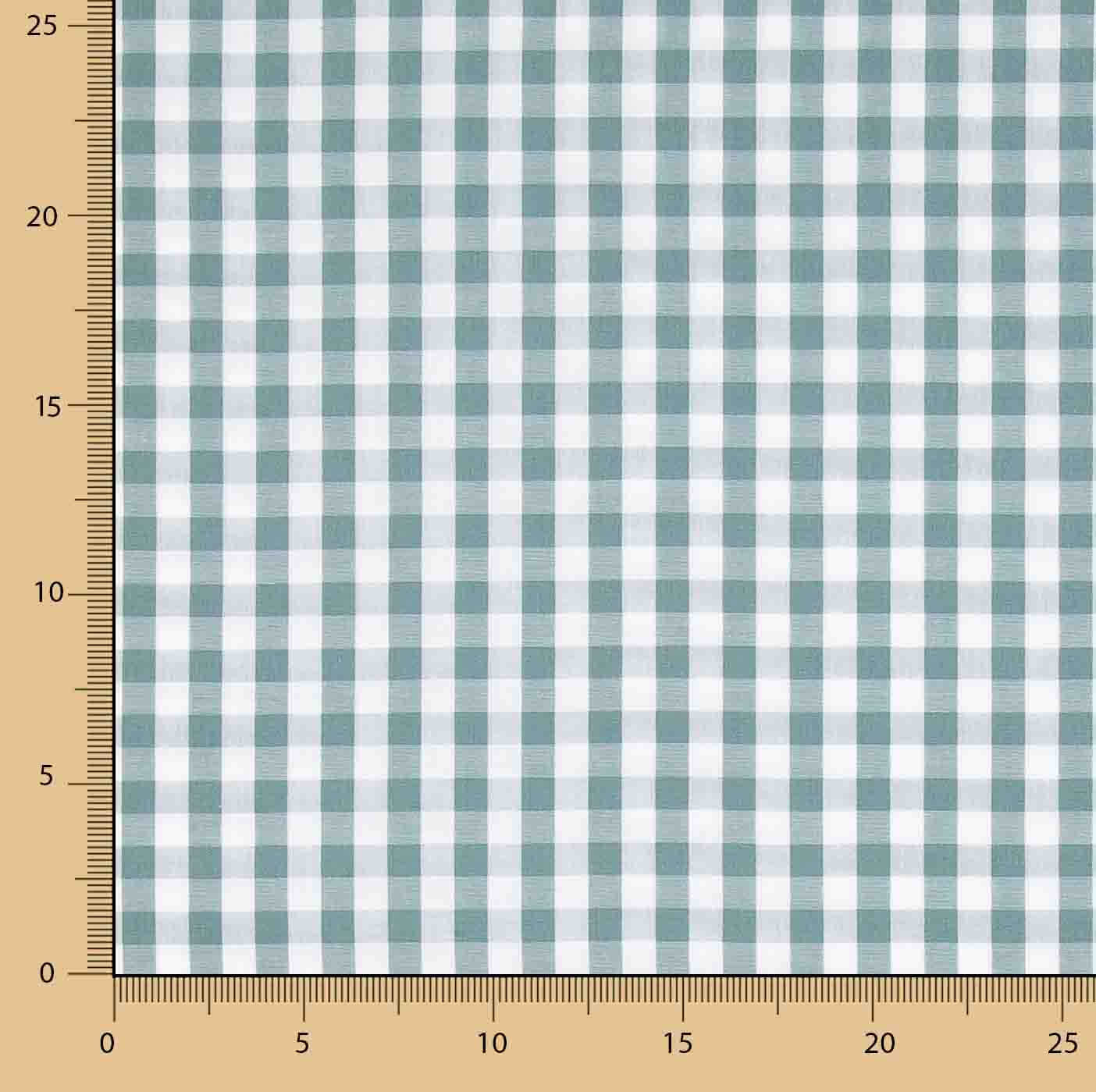 Green Gingham Percale - Ribes y Casals