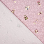 Purple Animals Cotton Piqué Fabric - Ribes y Casals