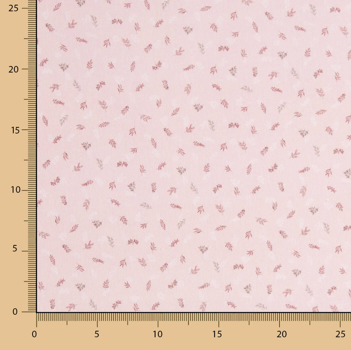 Pink Herringbone Cotton Piqué Fabric - Ribes y Casals