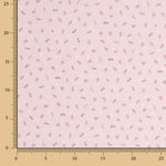 Pink Herringbone Cotton Piqué Fabric - Ribes y Casals