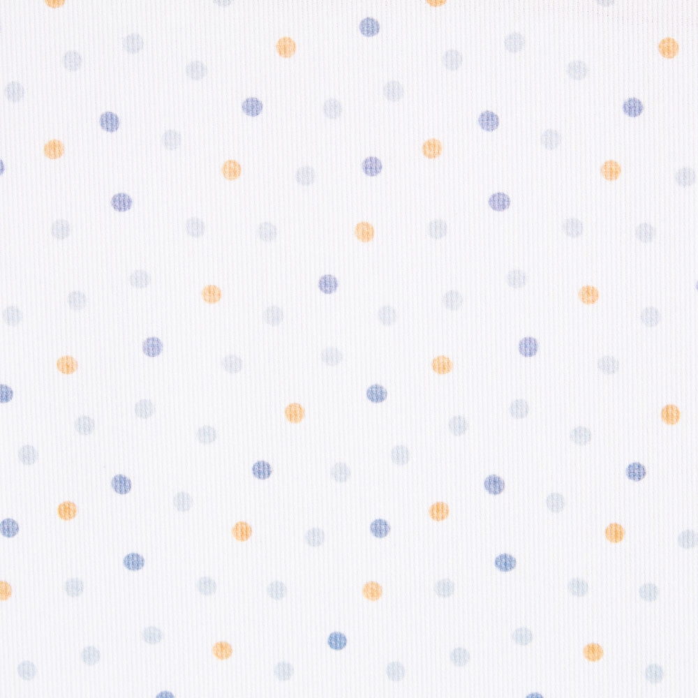 Pique Squared Polka Dots Blue - Ribes y Casals