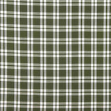 Khaki and White Checked Cotton Piqué Fabric - Ribes y Casals
