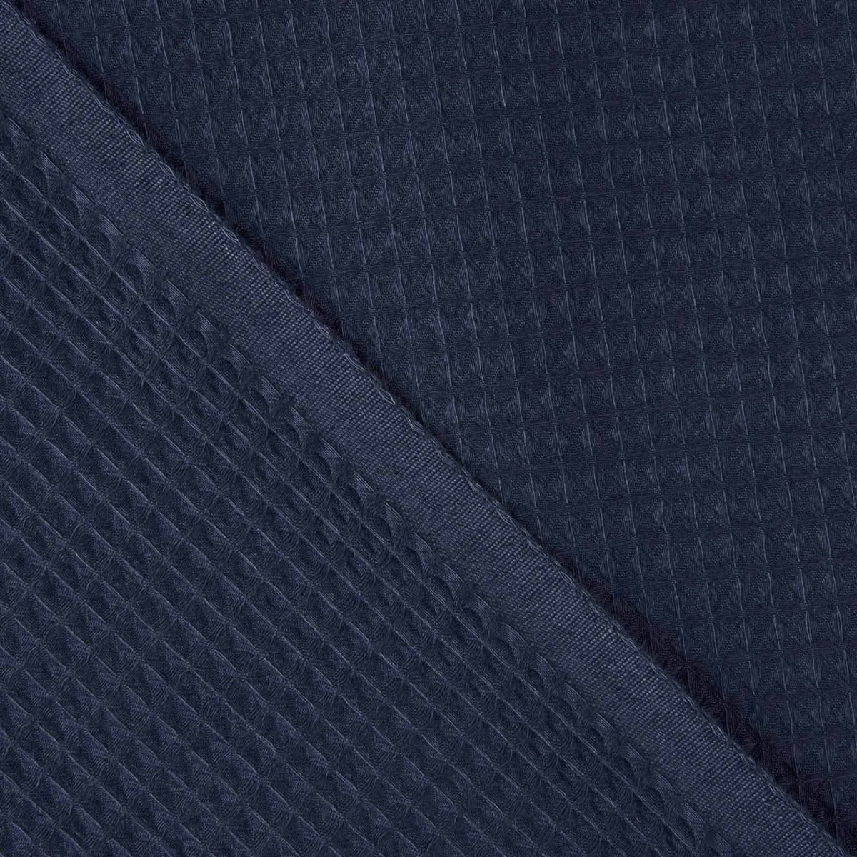 Basic Navy Blue Waffle Piqué - Ribes y Casals