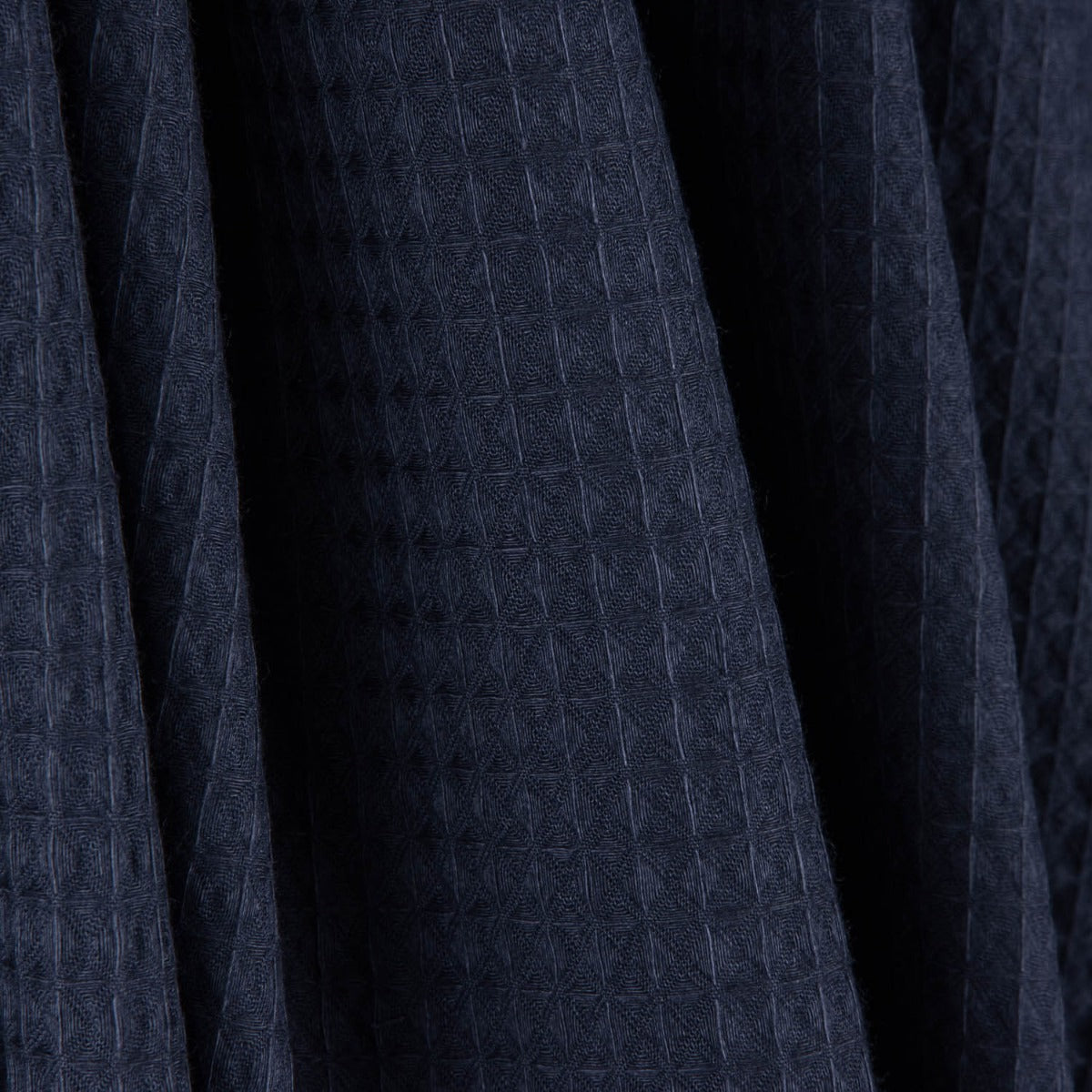 Basic Navy Blue Waffle Piqué - Ribes y Casals