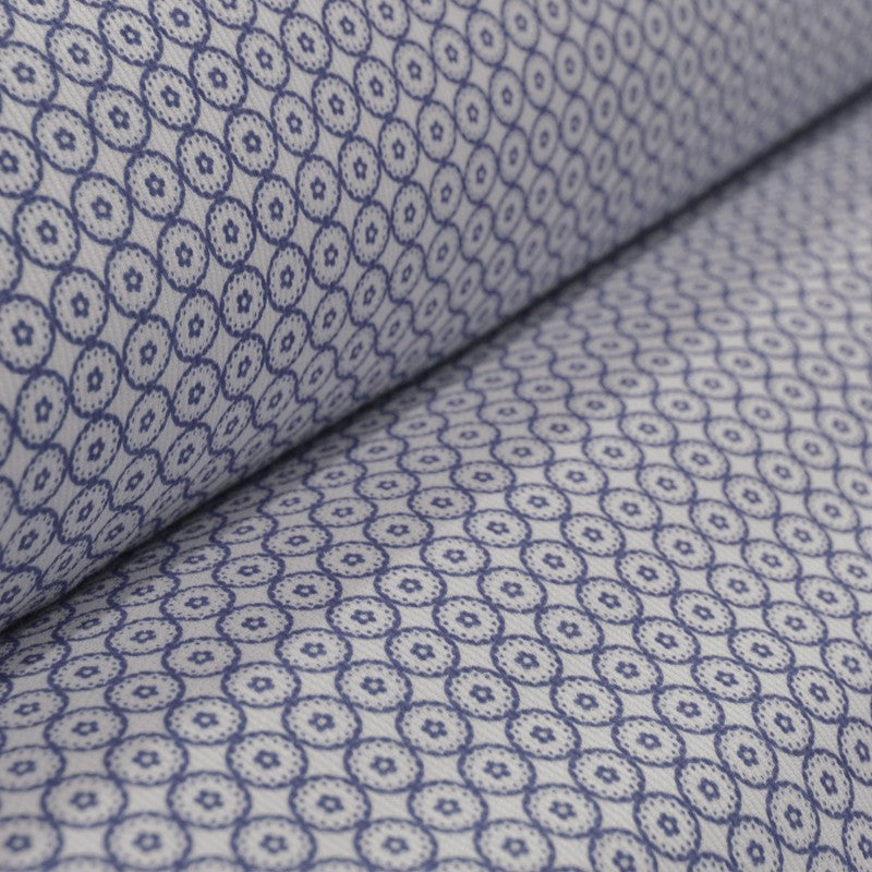 Blue Spheres Printed Piqué - Ribes y Casals